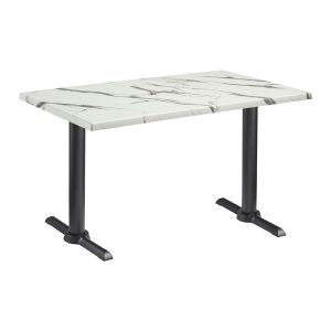 ENDURATOP Complete Dining Table - FLAT Auto-Adjust - Carrara Marble
